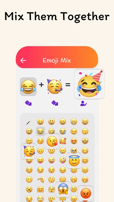 Emoji Mix - Maker & Facemoji Screenshot 2 - AppWisp.com Emoji Mix - Maker & Facemoji Screenshot 2 - AppWisp.com