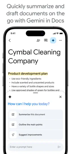 Capture d'écran de Google Docs sur iPhone 4