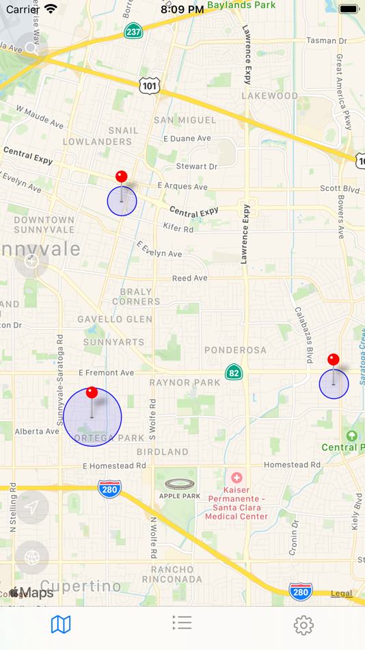 #3. Map Alarm-alert on locations (iOS) 由: 莹 蔡