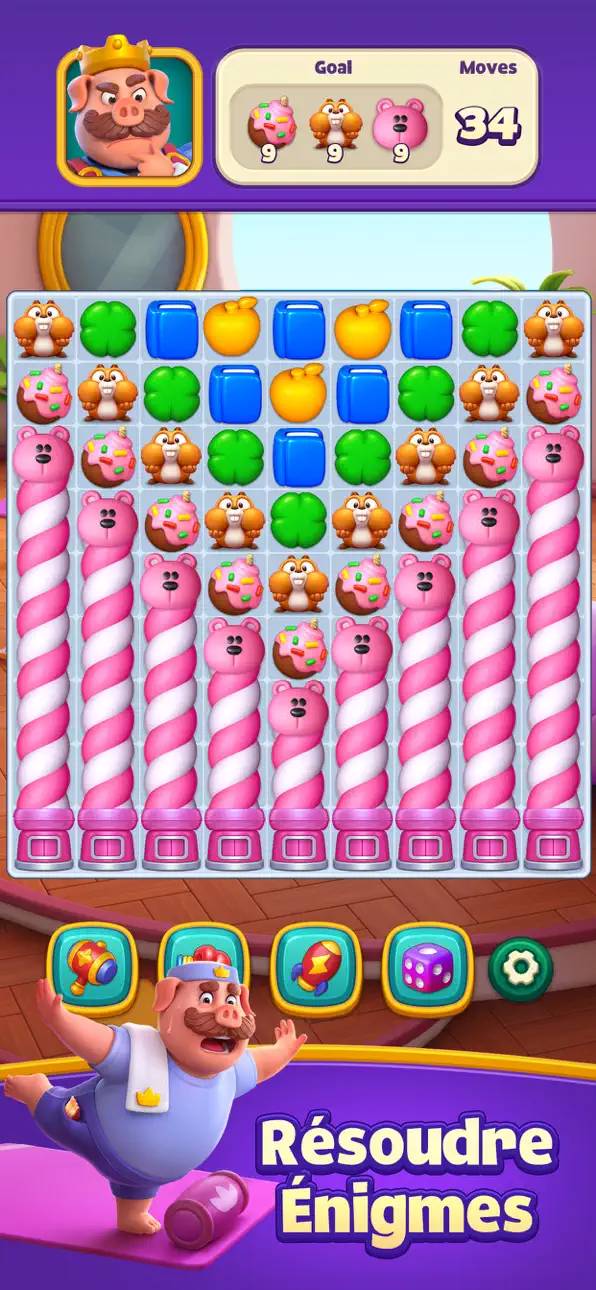Piggy Kingdom - Match 3 Games Hack screenshot 2 - iOS game interface