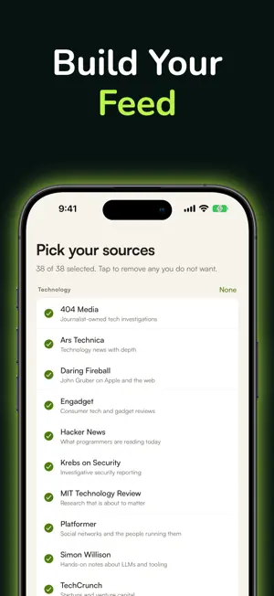 Gather: RSS & News Reader screenshot 1