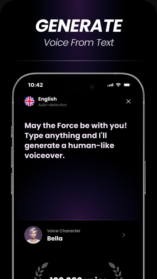 #5. Echo AI: Make Song, VO Speech (iOS) By: Perfomante video ads UAB