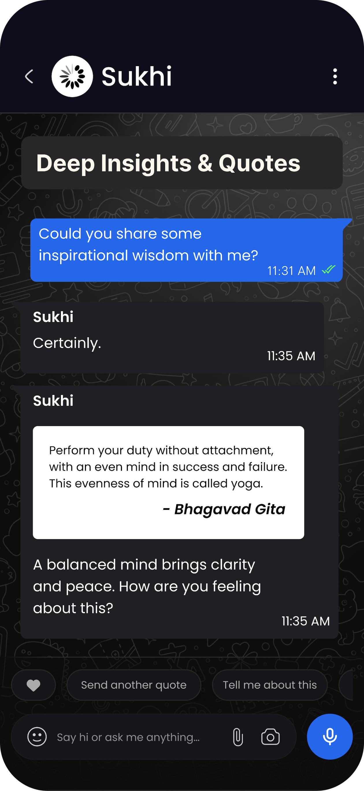 Sukhi - Your AI companion