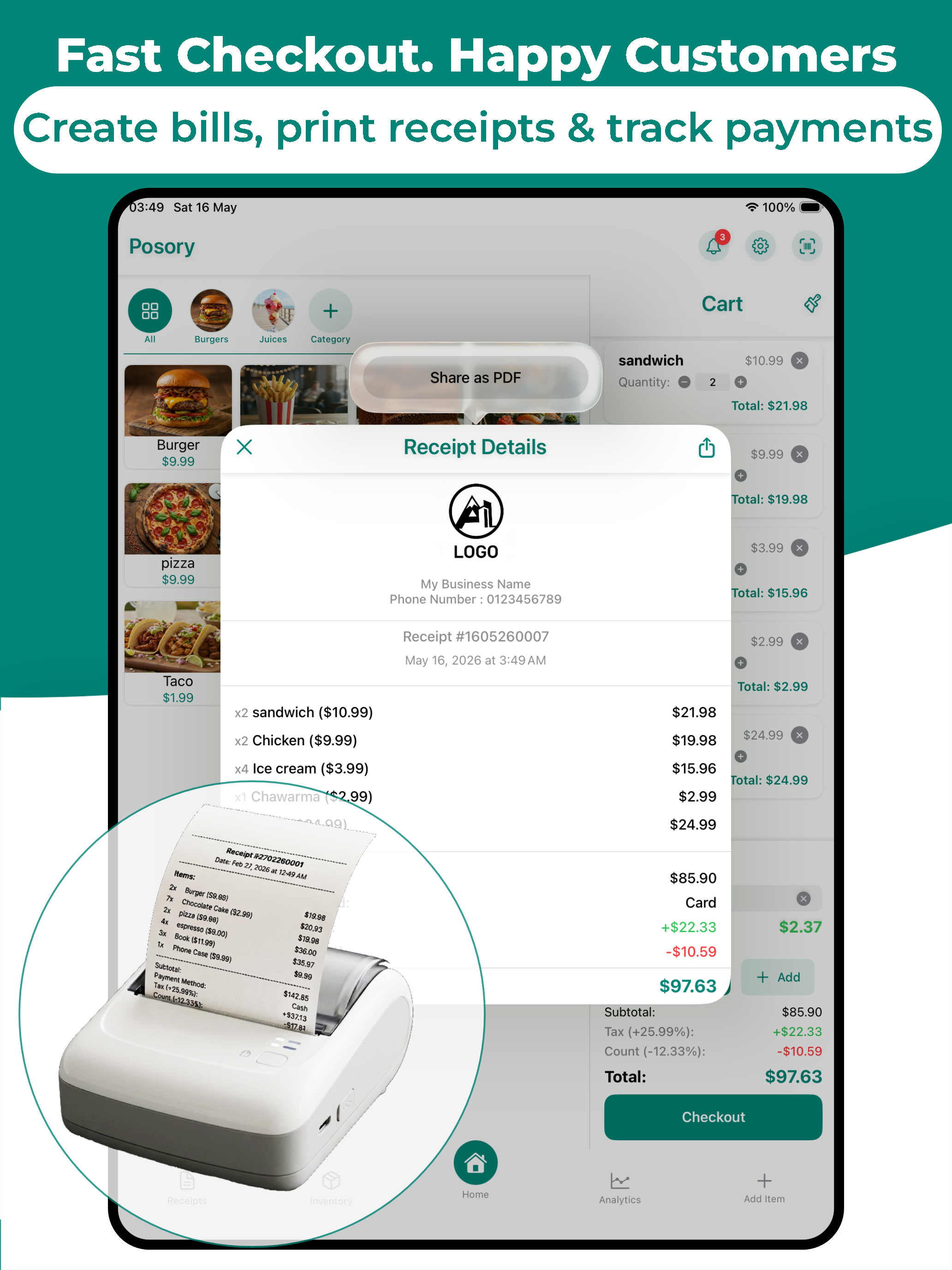 POS - Point of Sale App Posory screenshot 9