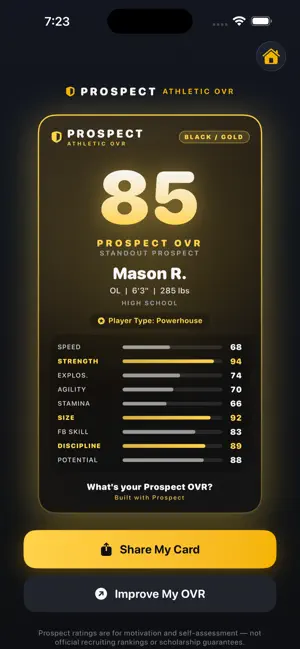 Prospect OVR screenshot 1