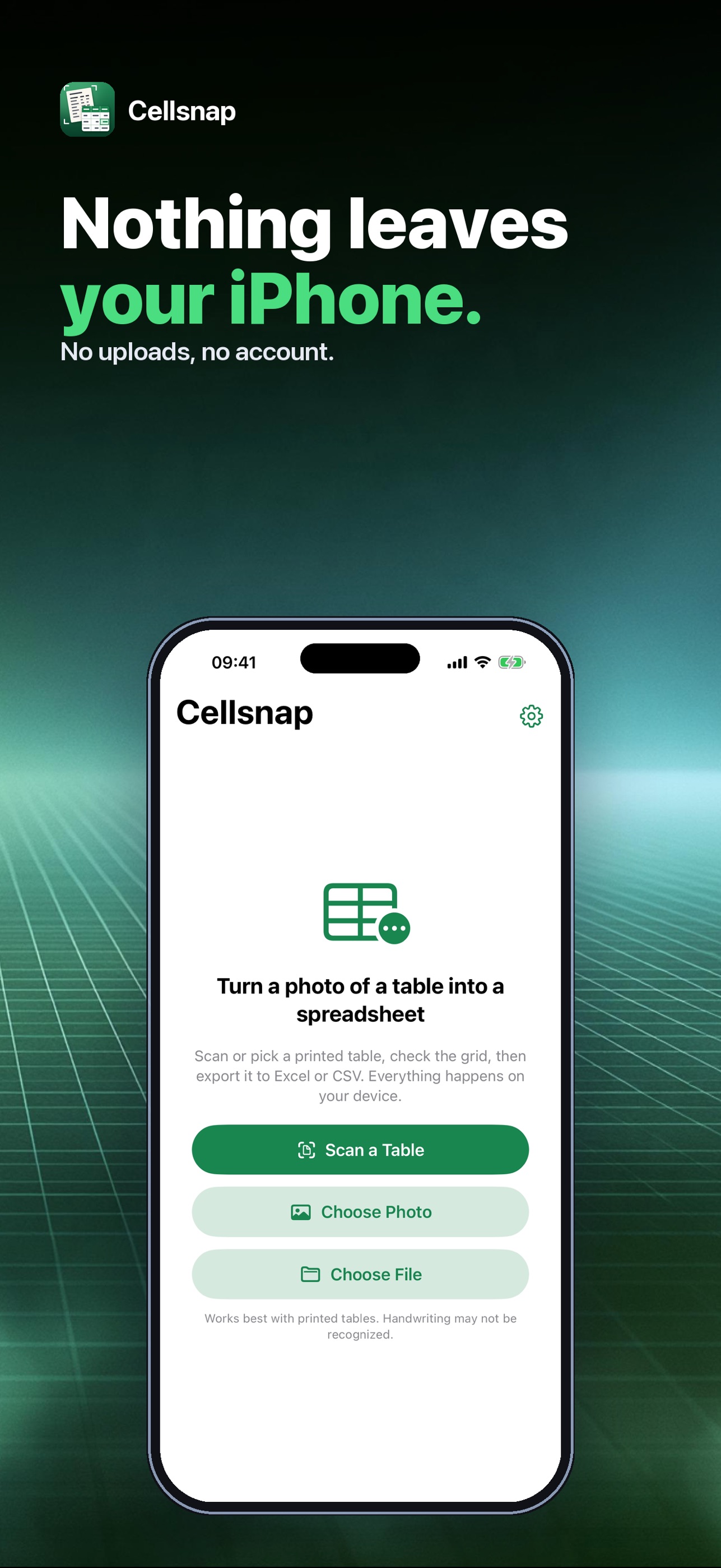 Screenshot 3 of Cellsnap: Image to Excel