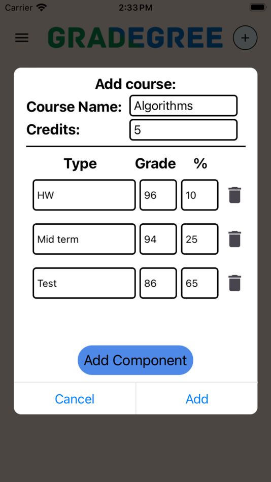 #1. Gradegree (iOS) 由: Omer Bengal
