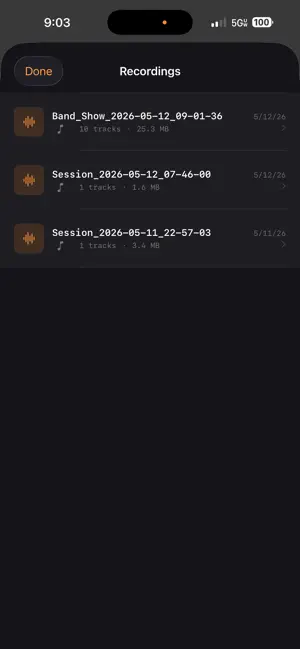 BandCapture screenshot 2