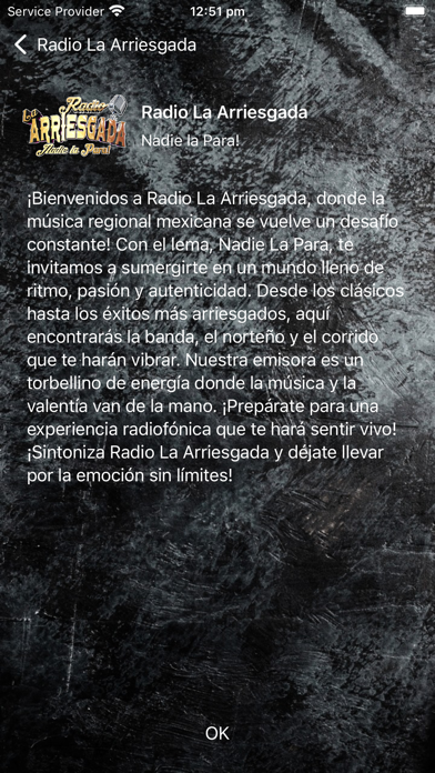 Radio La Arriesgada Screenshot