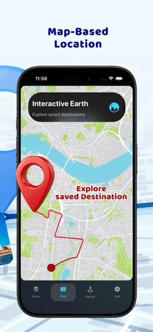GPS Navigation Earth Map iPhone screenshot 2