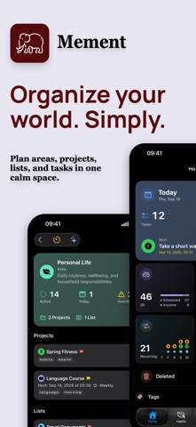 Mement: Smart GTD Planner Screenshot 1 of 10