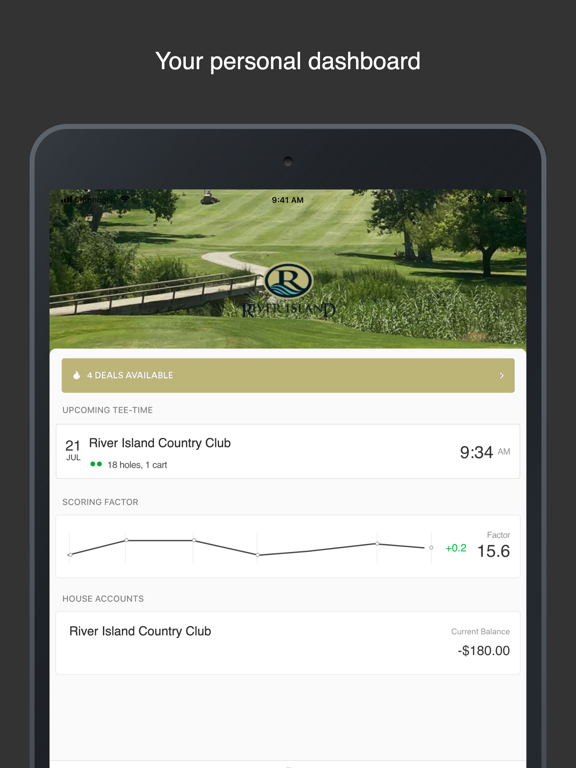 River Island CC iPad screenshot 1 - Sports app