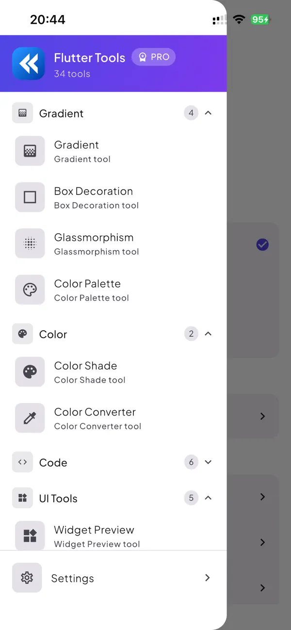 Screenshot #1 pour Flutter Tools & UI Builder Pro