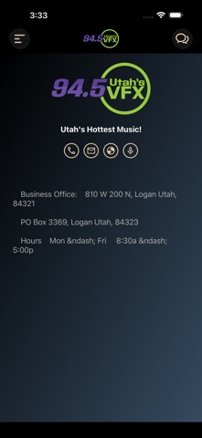 Utah's VFX 94.5 screenshot