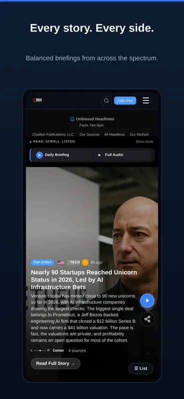 Unbiased Headlines screenshot 1 of 7