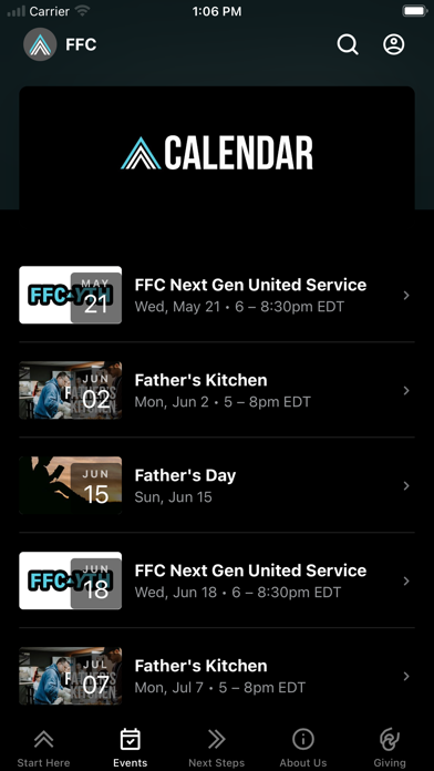 Faith Family .Church iPhone screenshot 2 - Education app