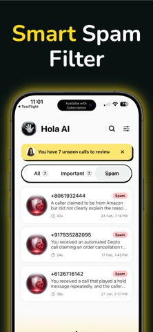 Hola AI: Voicemail Assistant Screenshot 3 of 6