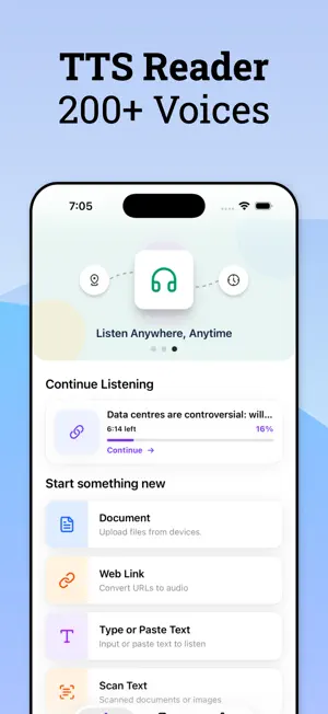 TTS Reader : AI Text to Speech screenshot 1