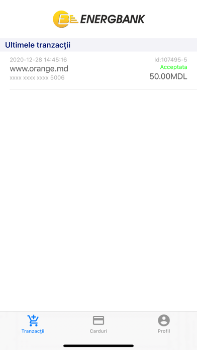 Energbank 3D Secure Screenshot