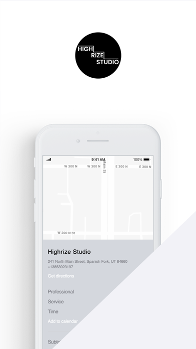 Highrize Studio iPhone screenshot 1 - Lifestyle app