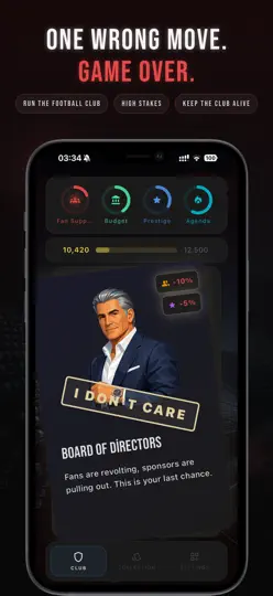 Скриншот Управление клубом на iPhone 4