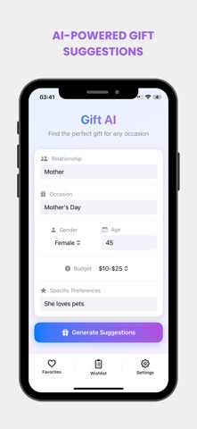 Gift AI: Smart AI Gift Ideas screenshot
