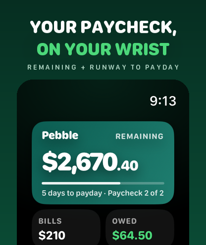 Pebble — Paycheck Budget screenshot 13