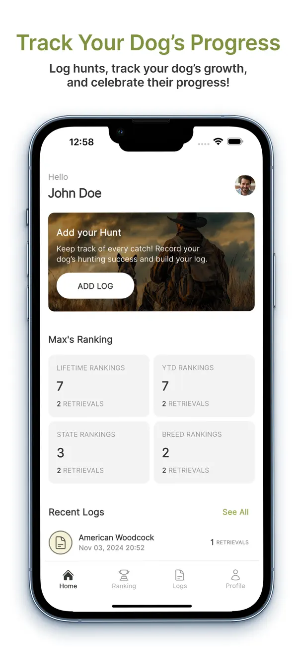 Screenshot #1 pour Bird Dog Log