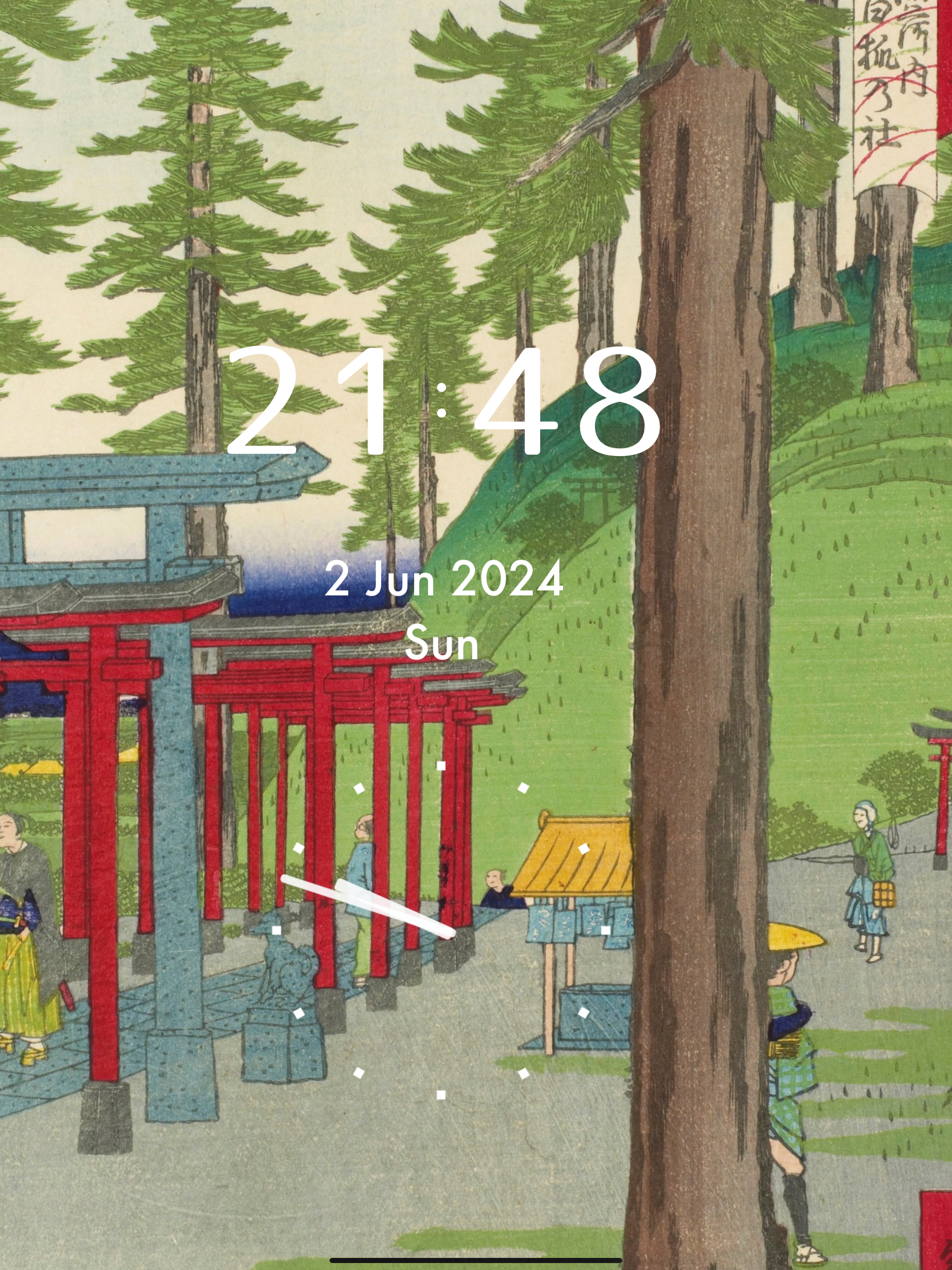 Cool Ukiyo-e Clock