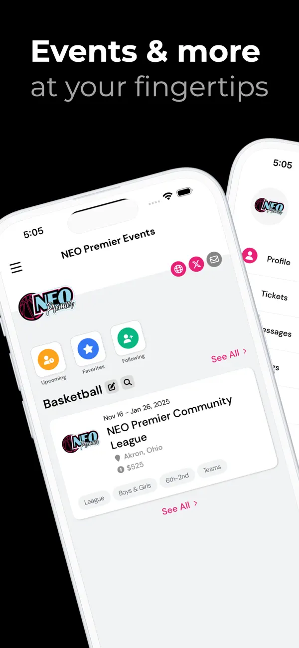 Screenshot #1 pour NEO Premier Events