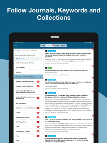 Read by QxMD iPad screenshot