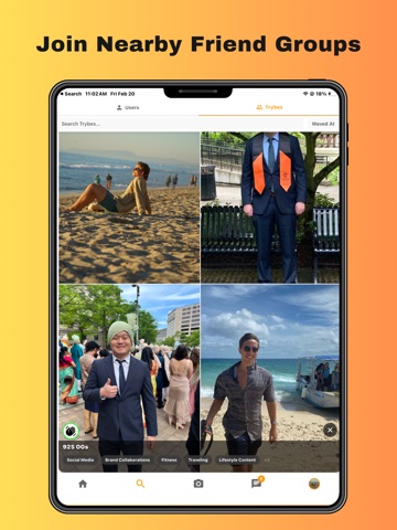 Trybe Social iPad screenshot