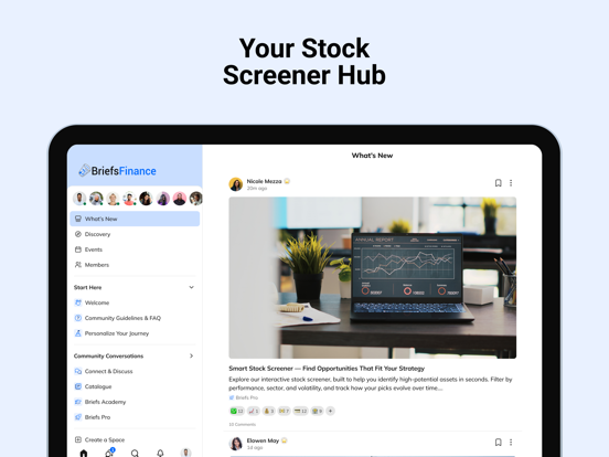 Briefs Finance iPad screenshot 2 - Finance app
