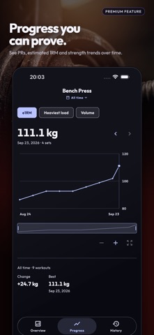 Heft: Workout Strength Tracker Screenshot 6 of 9