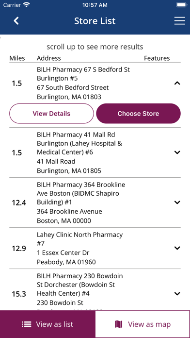 MyBILH Pharmacy Screenshot