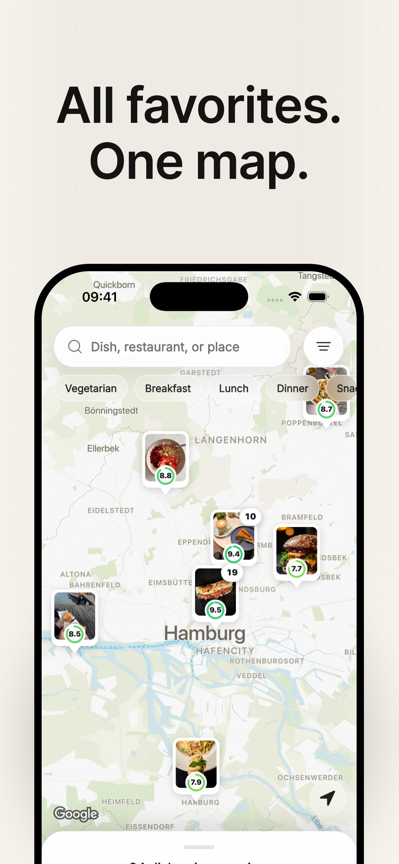 Screenshot 1 of Favy: Foodie & Bookmark