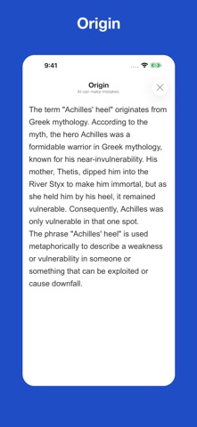 Dictionary of Idiom Origins screenshot