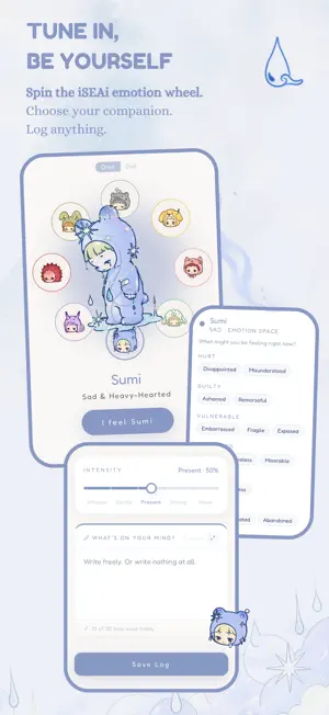 iSEAi: Feelings Wheel & Diary screenshot 4