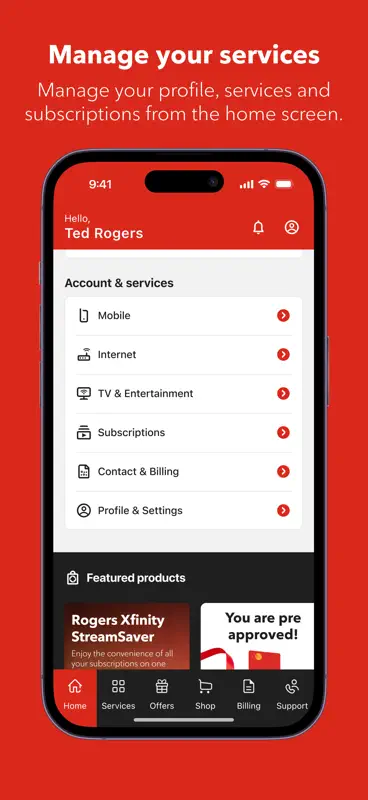 MyRogers - Manage your account screenshot 2 of 8