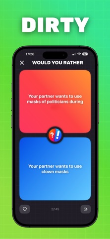 Would you rather - SMEX party iPhone screenshot