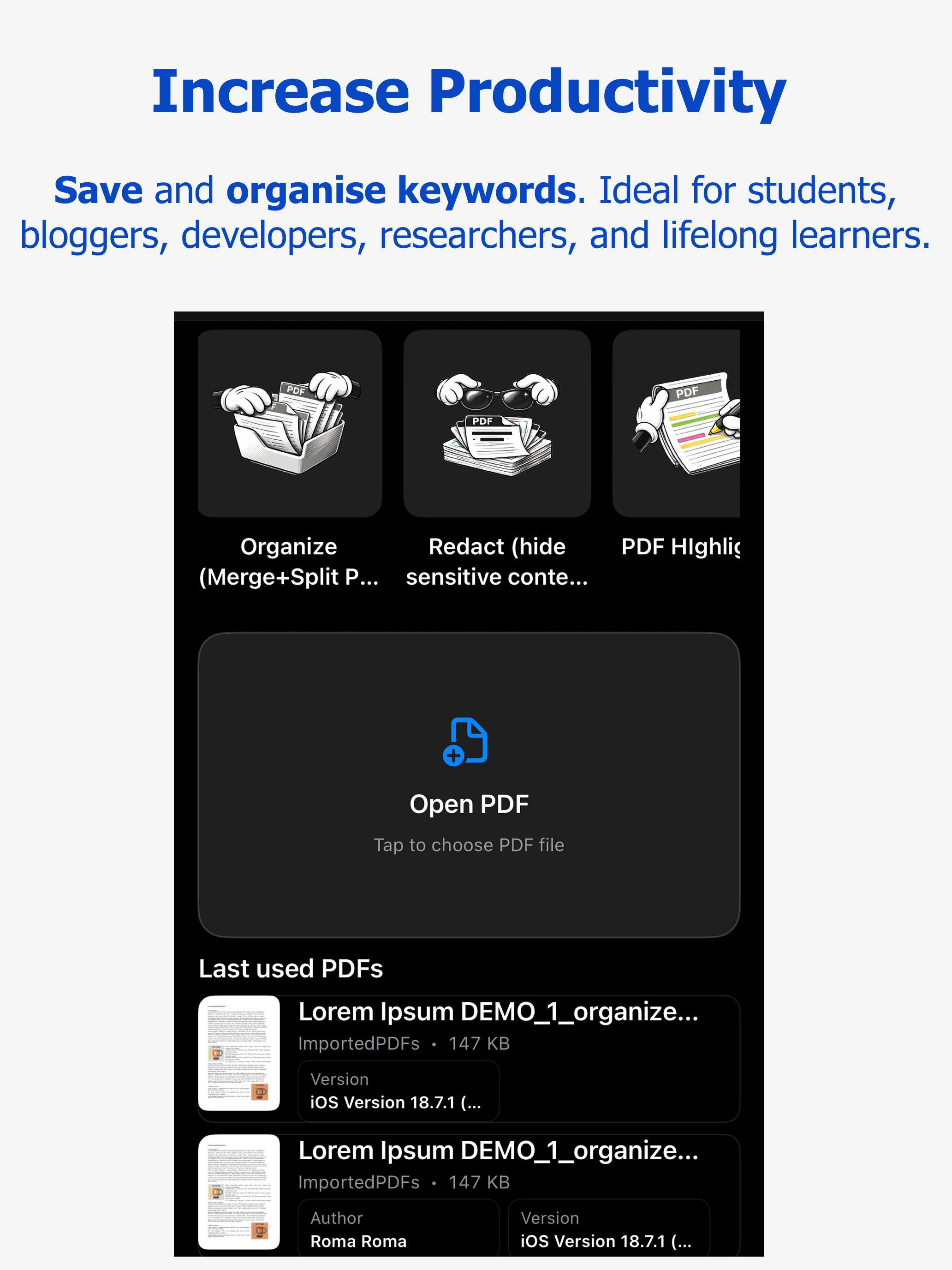 PDF Organizer - Tagaeff