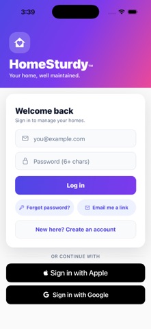 HomeSturdy — Home Maintenance iPhone screenshot