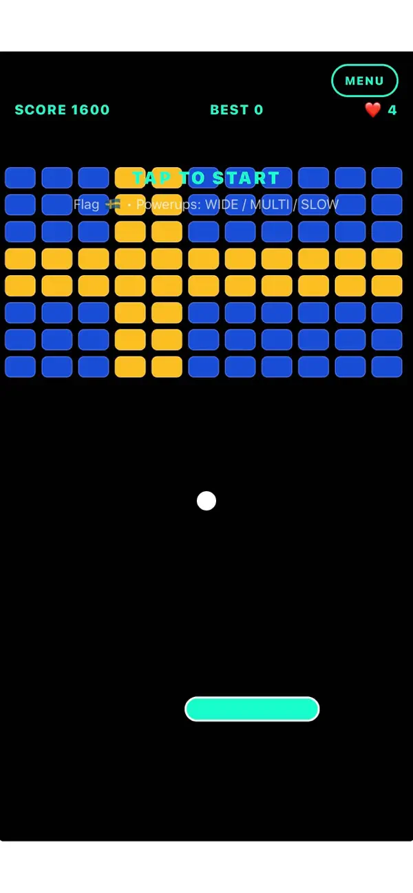Screenshot #2 pour Neon-Breakout : Flags