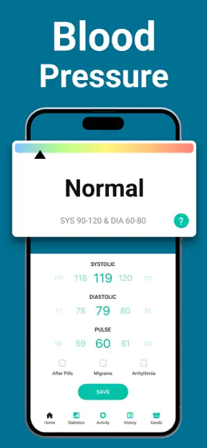 Blood Pressure App, Heart Rate screenshot 2