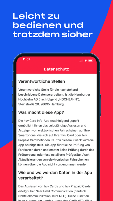 hvv Chipkarten Info Screenshot