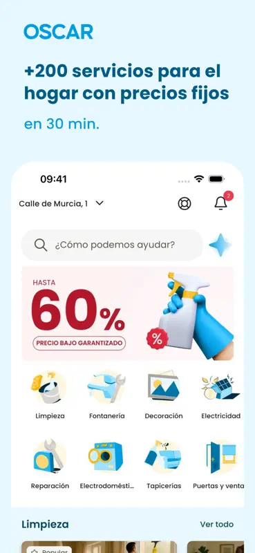 OSCAR: servicios a domicilio screenshot 1 of 5