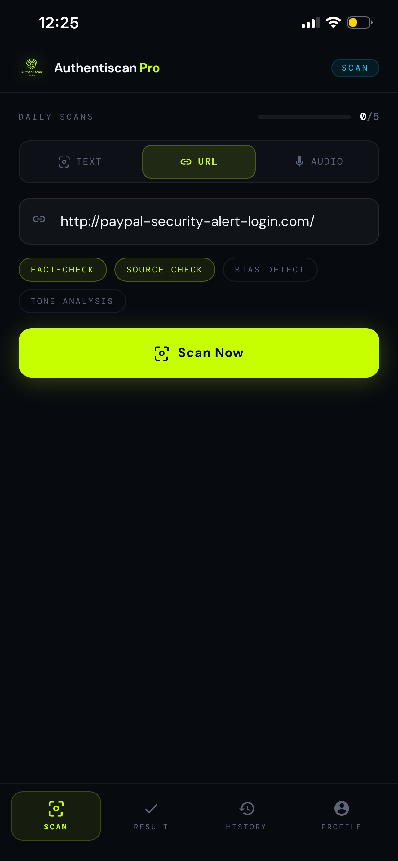 Screenshot 2 of AuthentiScan Pro