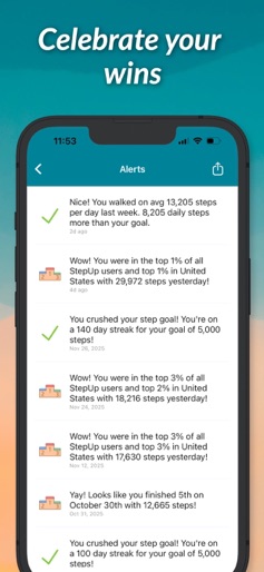 StepUp Pedometer Step Counter screenshot 7