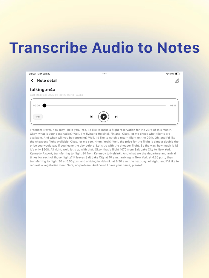 AI Note Taker Smart Assistant
