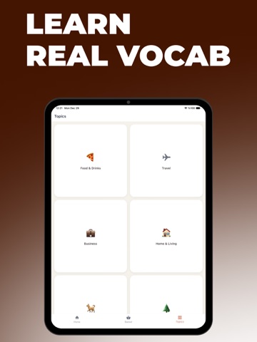 Vocabulary Coach iPad screenshot